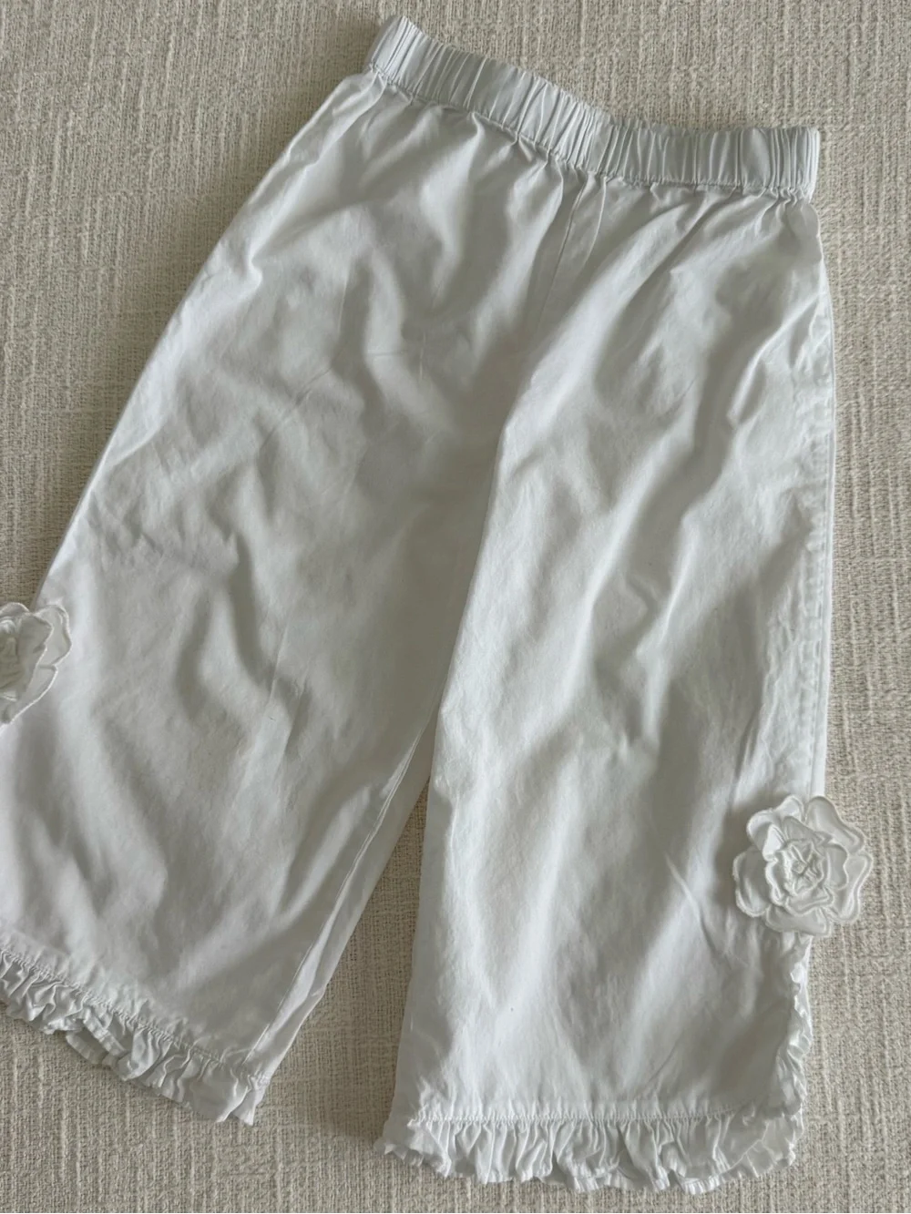 Zara White Floral Ruffle Kids Matching Set